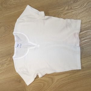 Aritzia waffle notch tshirt